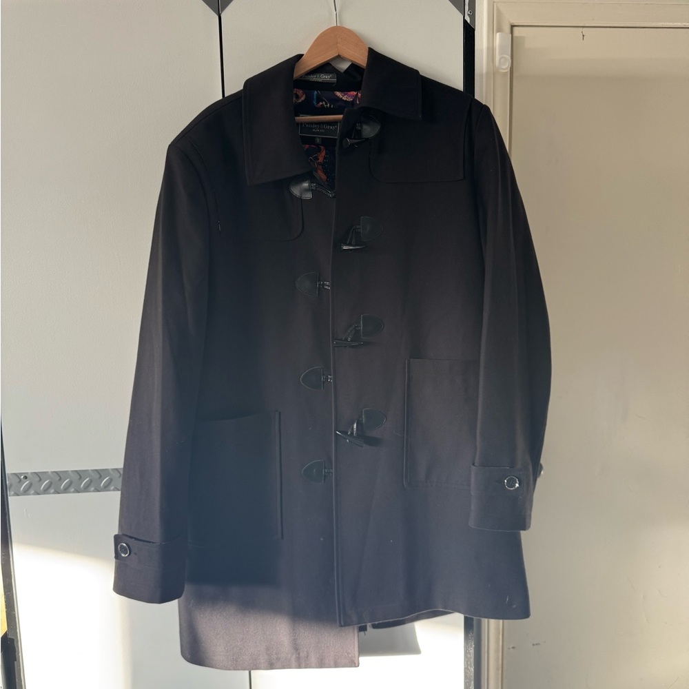 Paisley & Gray Men's Black Duffle Coat